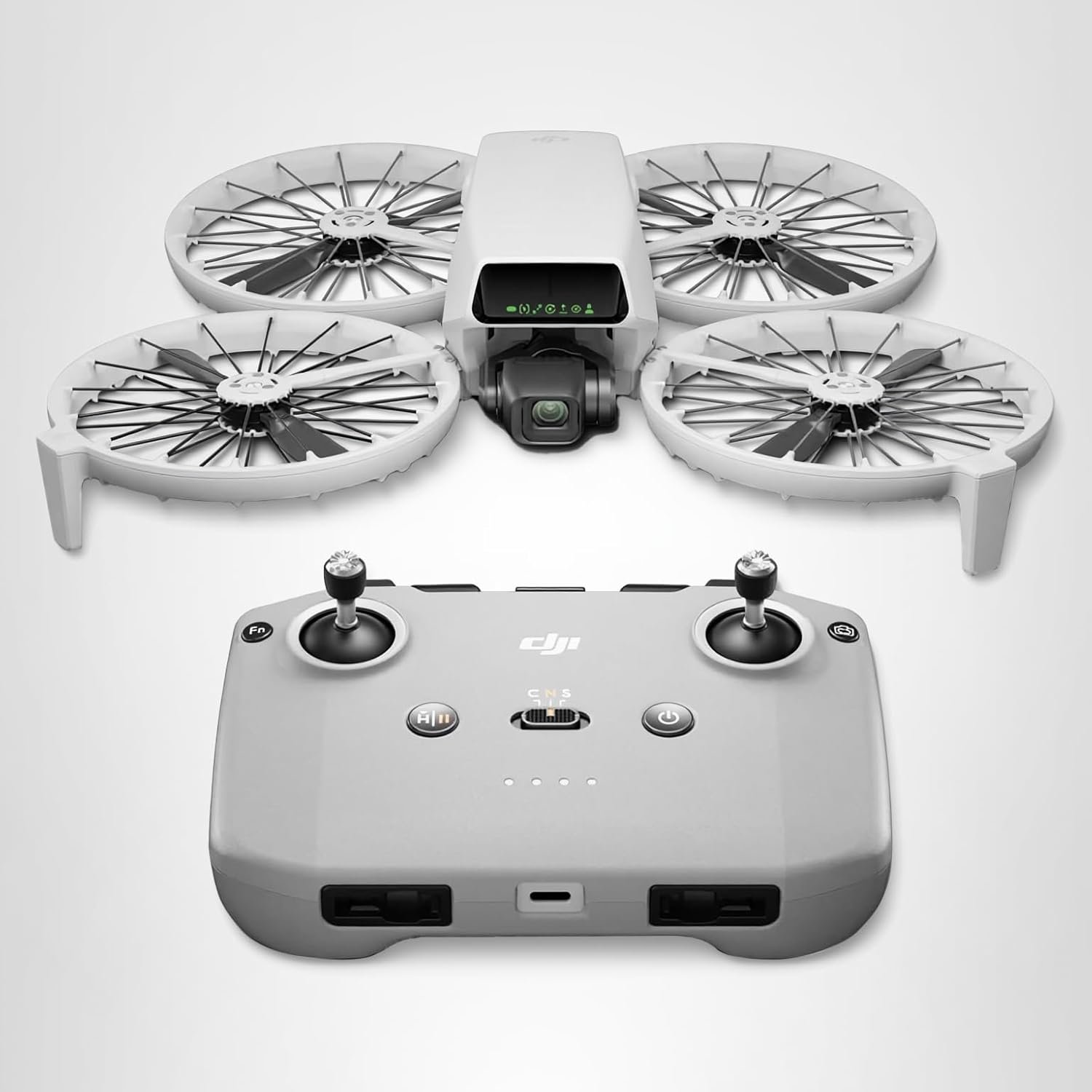 61-43l8UaDL._AC_SL1500_.jpg DJI Flip Fly More Combo With RC 2 Screen Remote Controller, Drone With 4K UHD Camera for Adults, Palm Takeoff, Auto Return, Intelligent Flight, 3 Batteries for 93-Min Flight Time - 图片 1