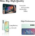 Samsung Galaxy S24 FE 256GB (International Unlocked for US & Global) – Galaxy AI, All-Day Battery, Smooth 120Hz Display, 50MP Camera, 5G – Includes Fast & Wireless Charging Accessories, Mint - 图片 2