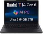 Lenovo ThinkPad T14 Gen 6 Business Laptop (14" FHD+, Intel 12-Core Ultra 5 225U (> Ultra 7 155U), 32GB DDR5 RAM, 1TB SSD), Backlit, Fingerprint Reader, 5MP Webcam, Thunderbolt 4, Win 11 Pro, AI PC - 图片 3