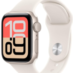 Apple Watch SE 3 [GPS 40mm] Smartwatch with Midnight Aluminum Case with Midnight Sport Band - M/L. Fitness and Sleep Trackers, Heart Rate Monitor, Always-On Display, Water Resistant