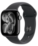 Apple Watch Series 11 [GPS 46mm] Smartwatch with Space Gray Aluminum Case with Black Sport Band - S/M. Sleep Score, Fitness Tracker, Health Monitoring, Always-On Display, Water Resistant